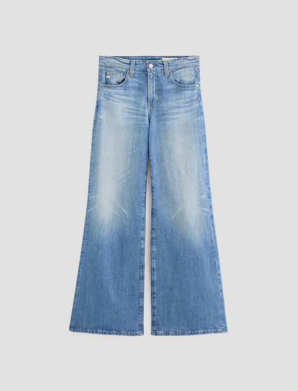 Saige Wide Leg AG-ed Mid-Rise Fit Denim