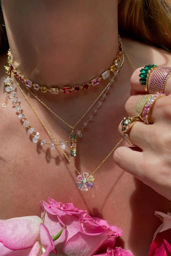 Sunbeam Necklace - Rainbow