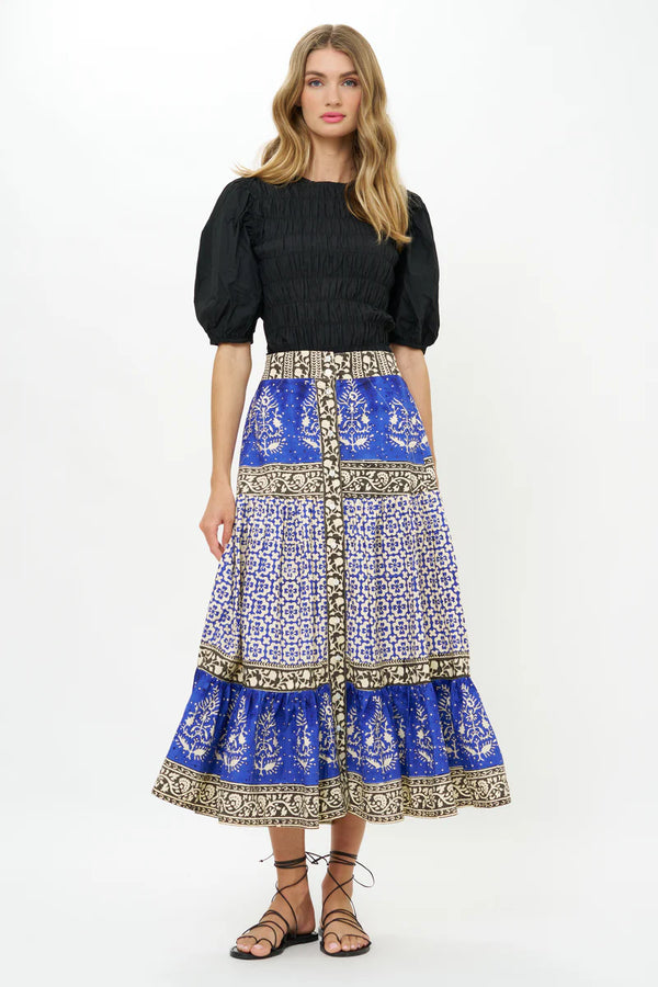 Button Front Skirt