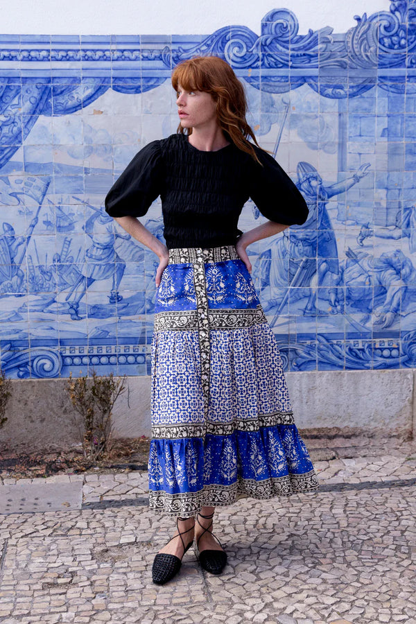 Button Front Skirt