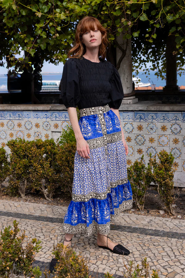 Button Front Skirt