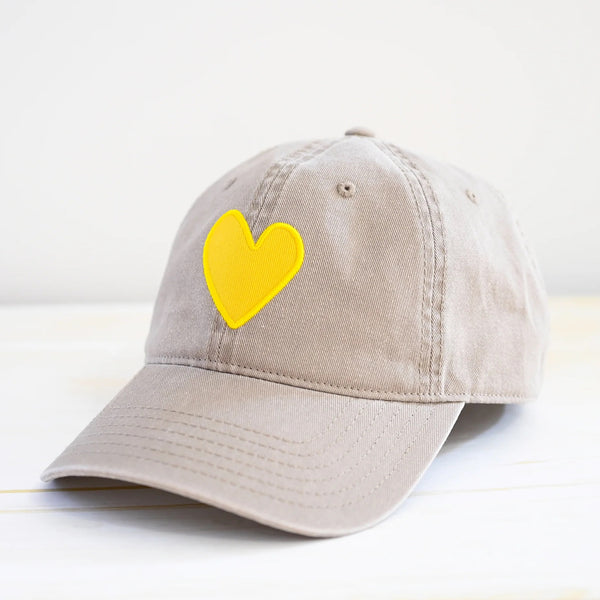 Baseball Hat Heart Patch