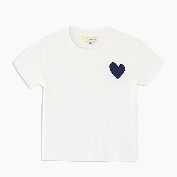 Suke Tee Contrast Imperfect Heart