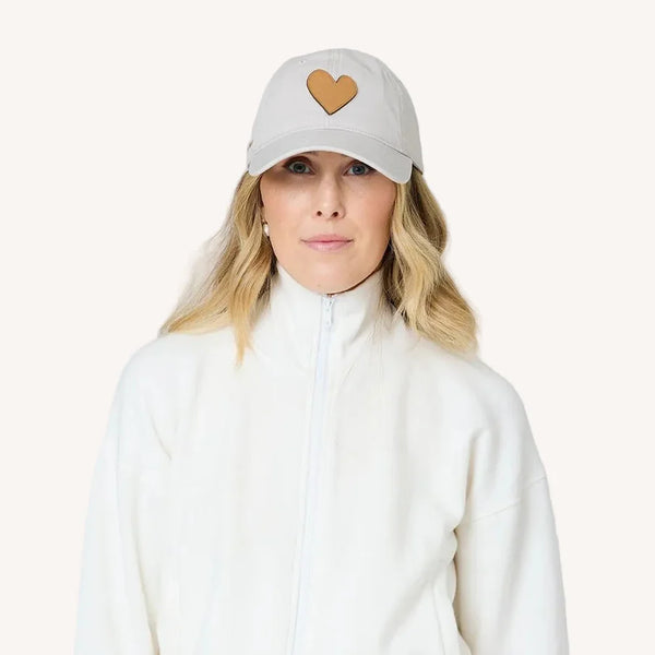 KR Imperfect Leather Heart Hat