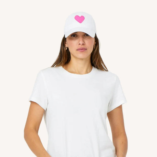 Baseball Hat Heart Patch