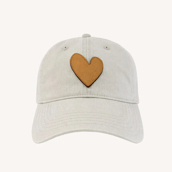 KR Imperfect Leather Heart Hat