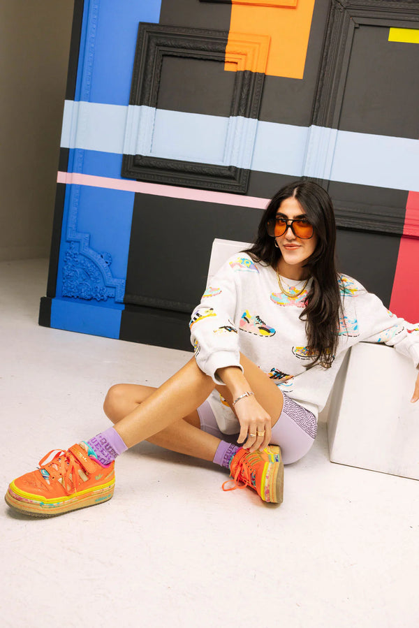 Neon Sneaker Sweatshirt