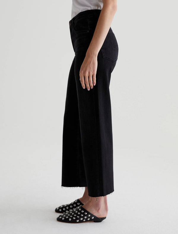 Saige Mid Rise Wide Leg Crop