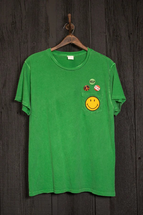 Keep Smiling Patch Pocket Tee