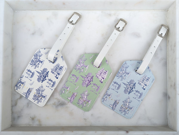 New Orleans Toile Luggage Tag Set