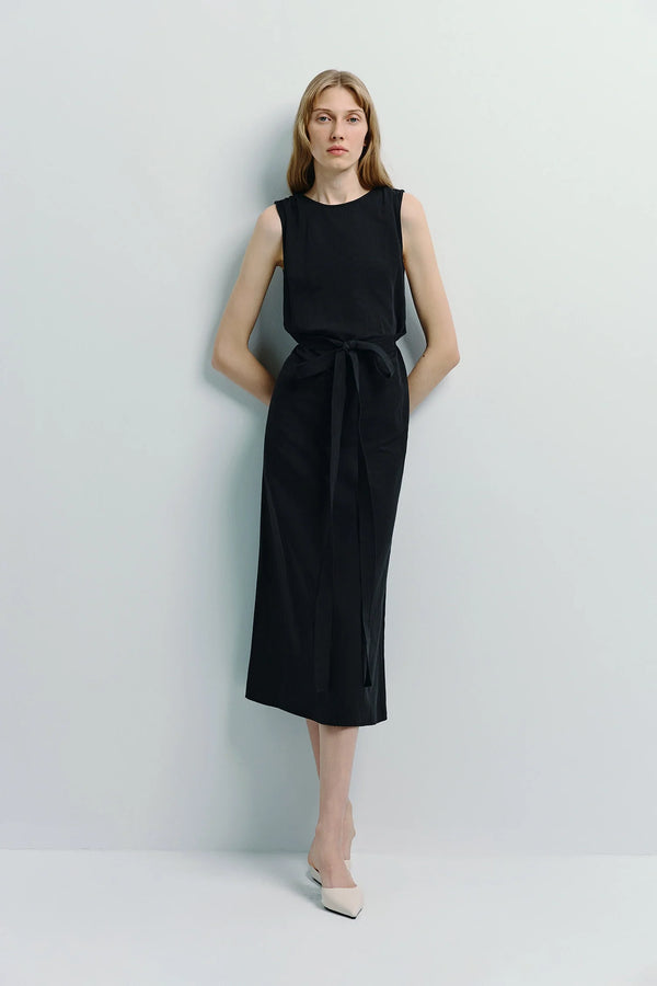 Antoine Tie Waist Midi Dress