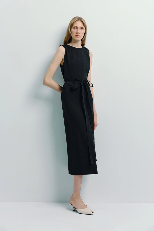Antoine Tie Waist Midi Dress