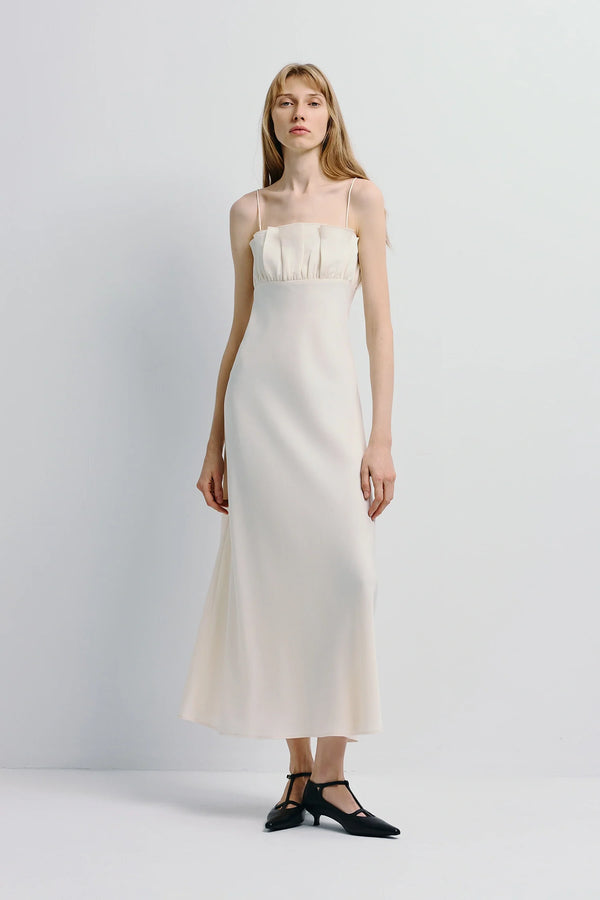 Margaux Satin Midi Dress
