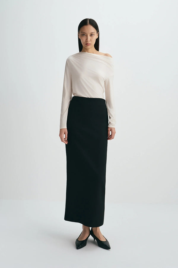 Desy Zip Slit Pencil Skirt