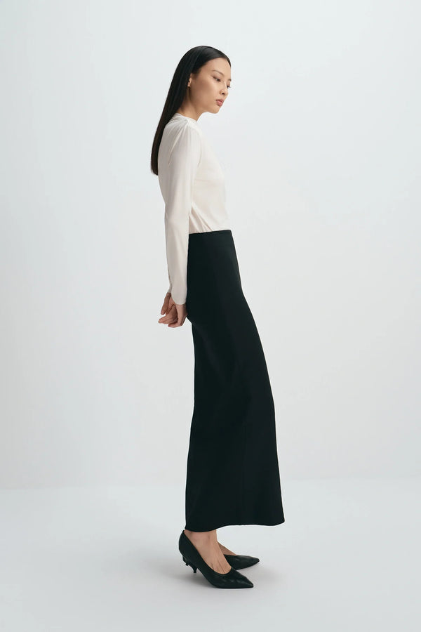 Desy Zip Slit Pencil Skirt