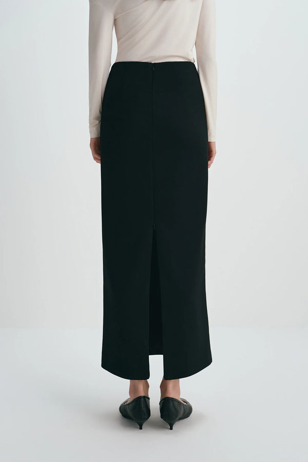 Desy Zip Slit Pencil Skirt