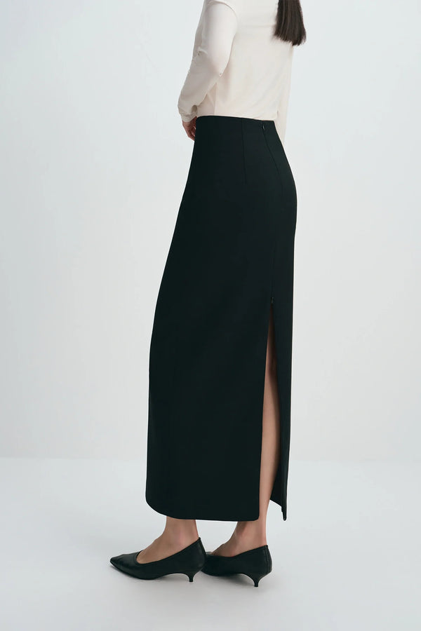 Desy Zip Slit Pencil Skirt