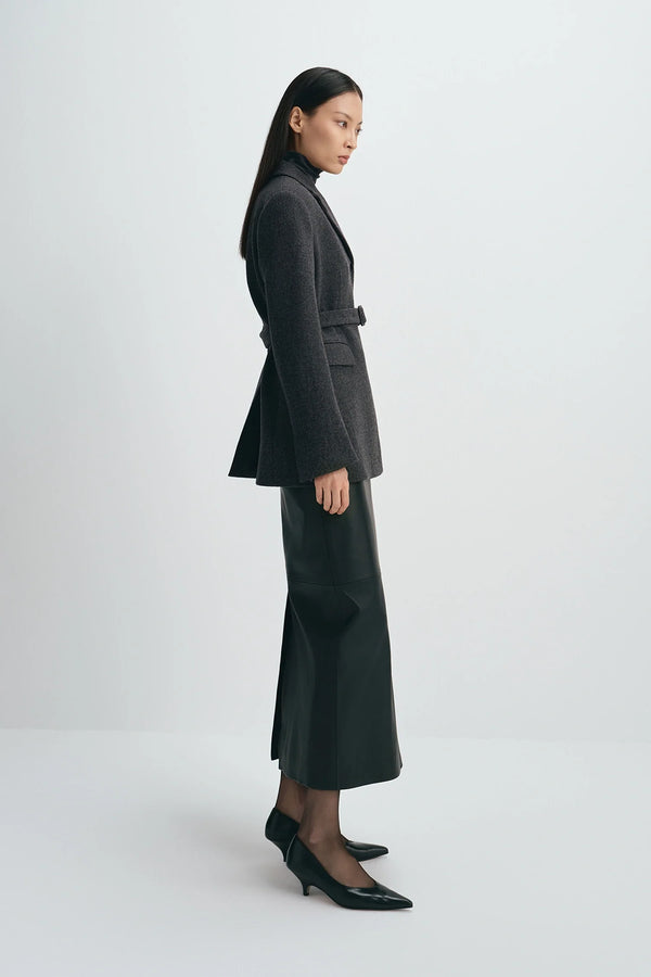 Roan Belted Wool Blazer