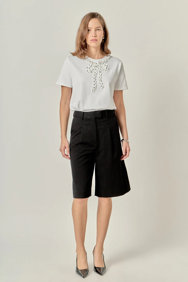 Bow Bead Detail Top