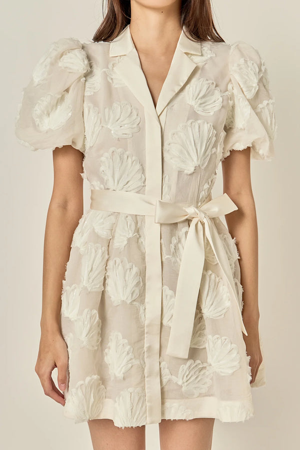 Shell Mini Shirt Dress