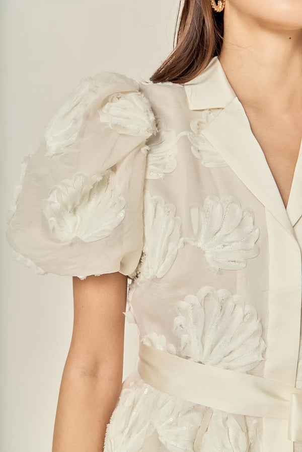 Shell Mini Shirt Dress