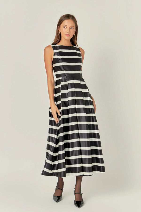 Stripe Midi Dress