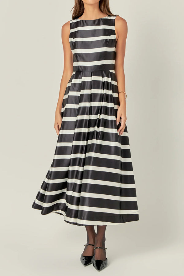 Stripe Midi Dress