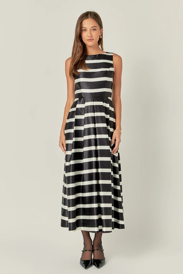 Stripe Midi Dress