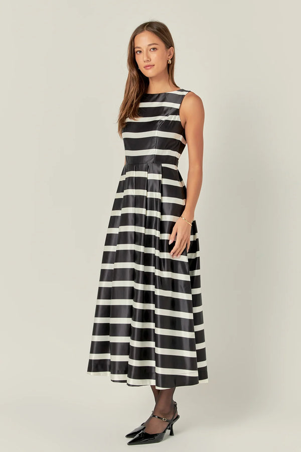 Stripe Midi Dress