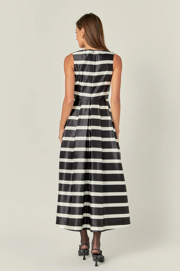 Stripe Midi Dress