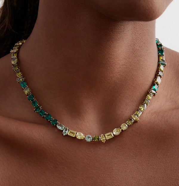 Tompkins Crystal Tennis Necklace