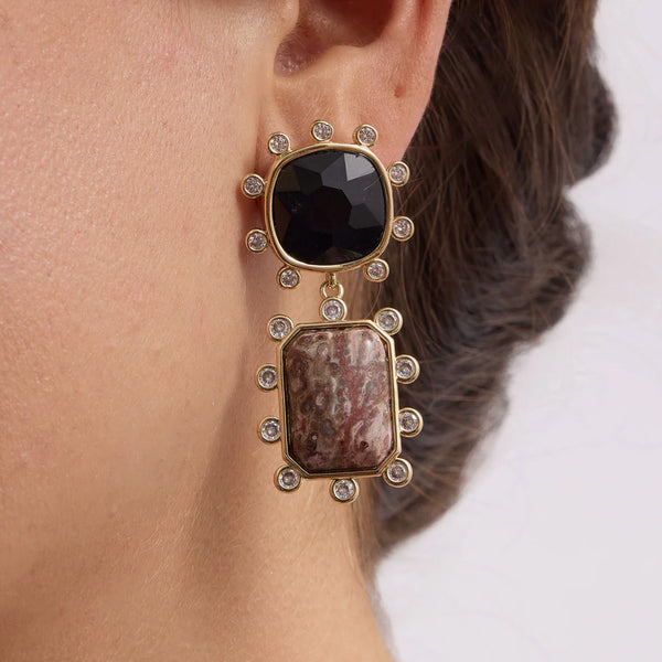 Fulton Double Drop Earrings