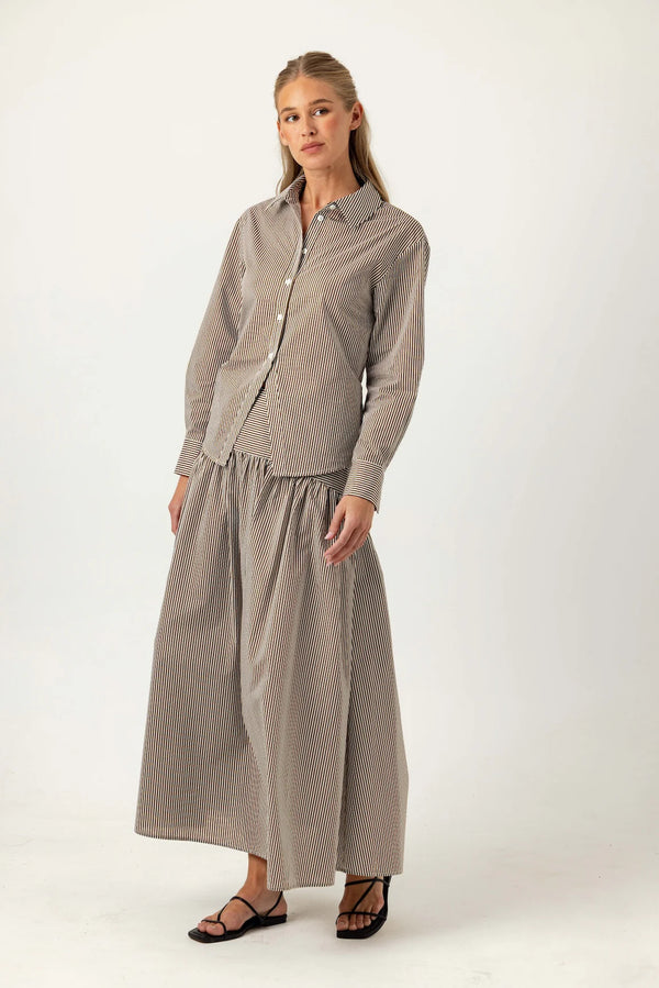 Stripe Celeste Skirt