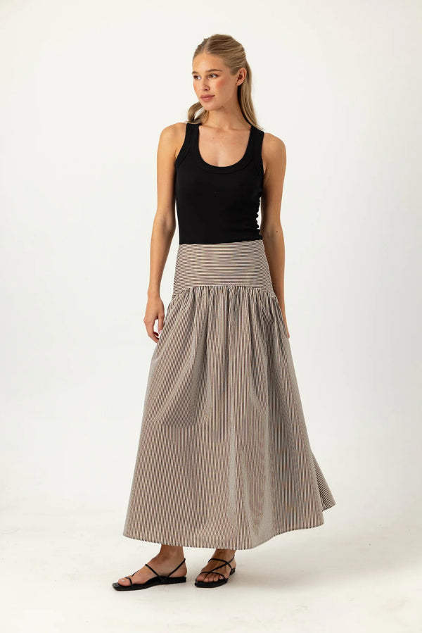 Stripe Celeste Skirt