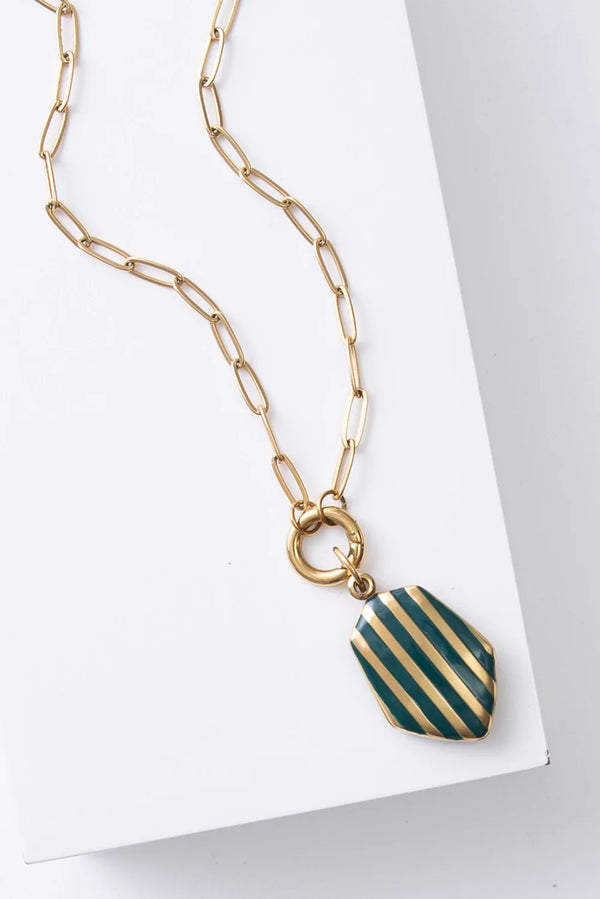 Timeless Stripe Locket