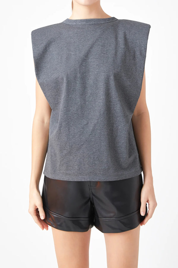 Padded Shoulder T-Shirt