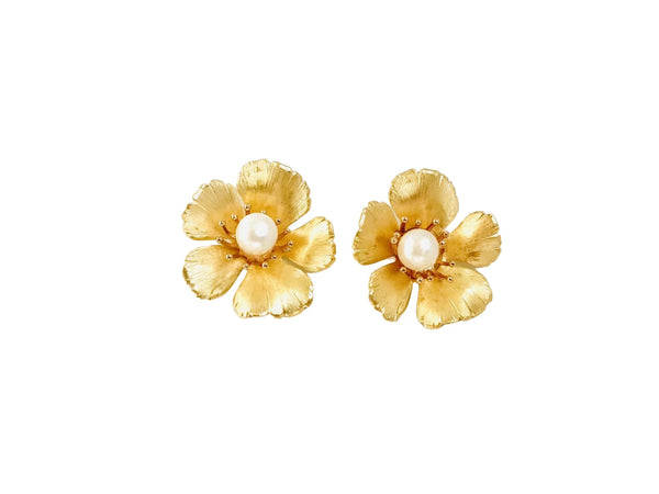 Golden Flower Stud