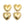 Load image into Gallery viewer, Double Golden Heart Earrings
