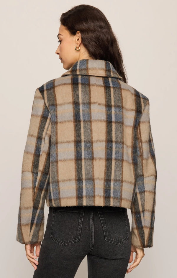 Petra Plaid Cropped Jacket