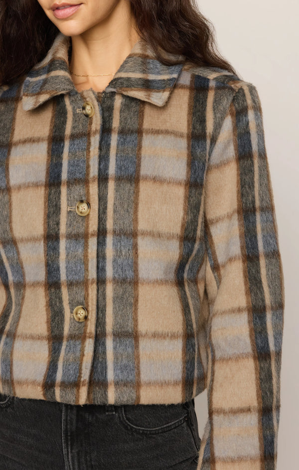 Petra Plaid Cropped Jacket
