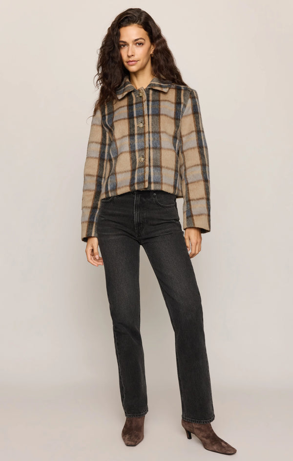 Petra Plaid Cropped Jacket