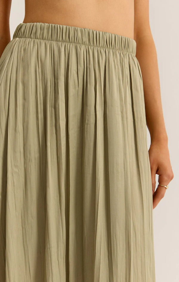 Kahleese Luxe Sheen Midi Skirt