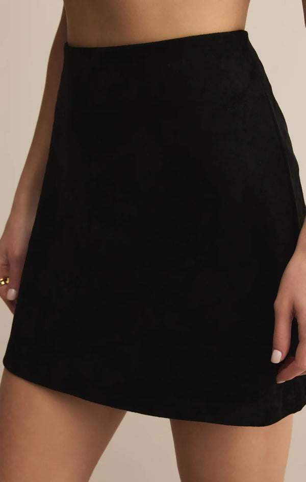 Ciera Faux Suede Mini Skirt
