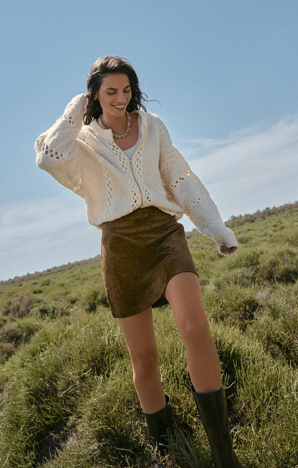 Ciera Faux Suede Mini Skirt
