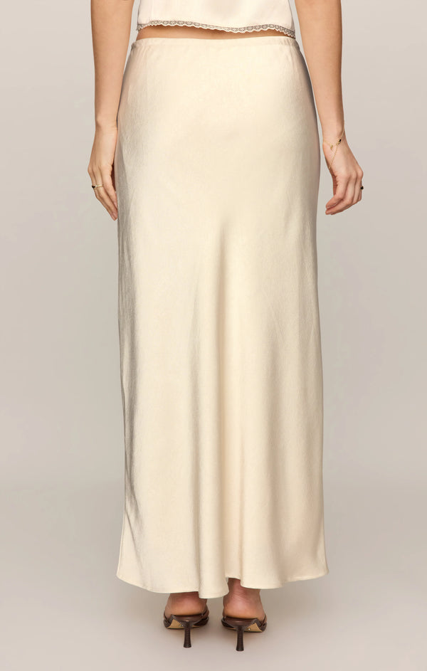 Viva Satin Midi Skirt