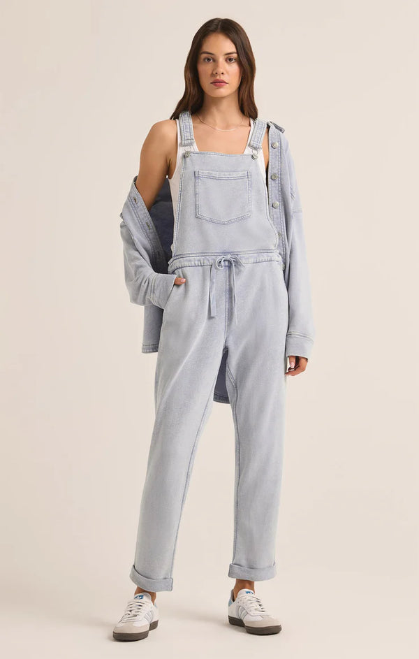 The Knit Denim Overalls