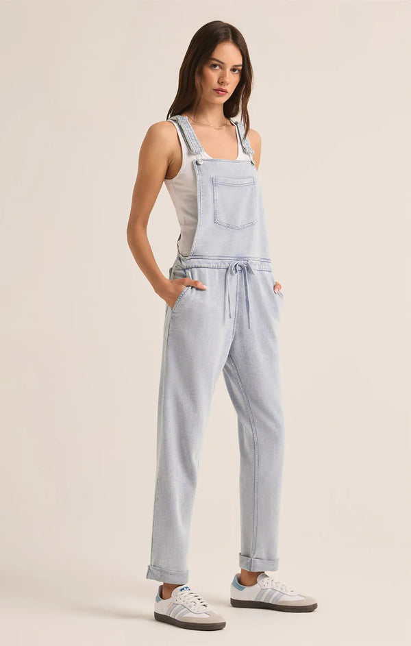 The Knit Denim Overalls