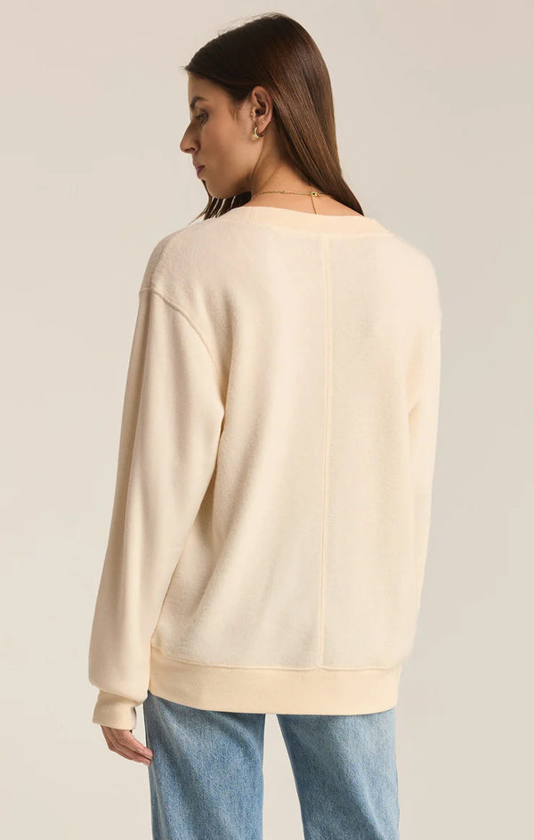 Off The Clock Cozy V-Neck Sweater