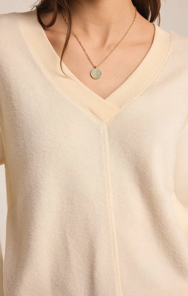 Off The Clock Cozy V-Neck Sweater