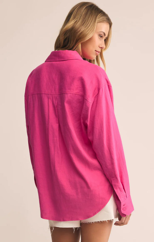 Alfie Linen Button Up